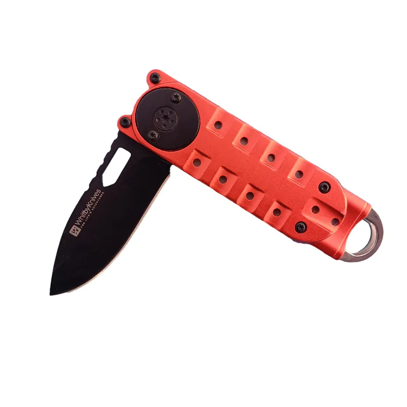 Whitby Pocket Lock Knife in Red-2